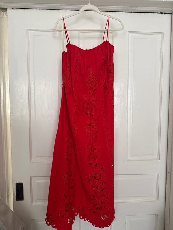 FARM RIO red flowers Richelieu sleeveless dress - Picture 6 of 6